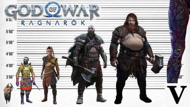 Altura dos personagens de God of War! #kratos #godofwar